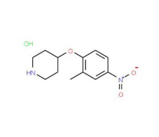 4-(2&prime;-Methyl-4&prime;-nitrophenoxy) piperidine hydrochloride (CAS 138227-67-5) - chemical structure image