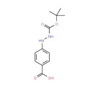 4-(2&prime;-N-Boc-hydrazino)benzoic acid (CAS 96736-00-4) - chemical structure image