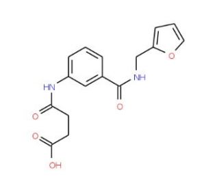 4-(3-{[(2-Furylmethyl)amino]carbonyl}anilino)-4-oxobutanoic acid - chemical structure image