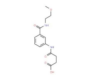 4-(3-{[(2-Methoxyethyl)amino]carbonyl}anilino)-4-oxobutanoic acid - chemical structure image