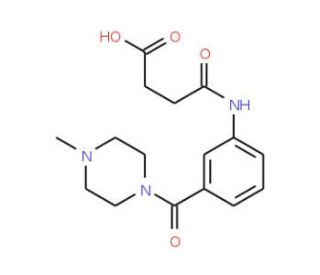 4-{3-[(4-Methyl-1-piperazinyl)carbonyl]anilino}-4-oxobutanoic acid - chemical structure image