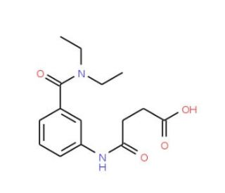 4-{3-[(Diethylamino)carbonyl]anilino}-4-oxobutanoic acid - chemical structure image