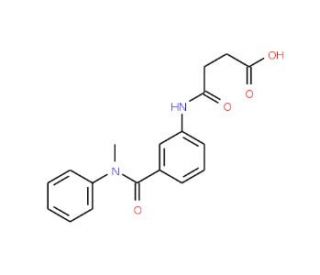 4-{3-[(Methylanilino)carbonyl]anilino}-4-oxobutanoic acid - chemical structure image