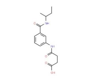 4-{3-[(sec-Butylamino)carbonyl]anilino}-4-oxobutanoic acid - chemical structure image