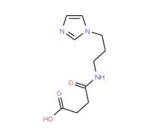 4-{[3-(1H-Imidazol-1-yl)propyl]amino}-4-oxobutanoic acid (CAS 219694-91-4) - chemical structure image