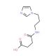 4-{[3-(1H-Imidazol-1-yl)propyl]amino}-4-oxobutanoic acid (CAS 219694-91-4) - chemical structure image