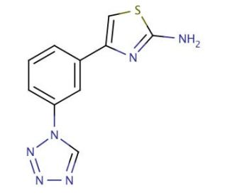 4-[3-(1H-tetrazol-1-yl)phenyl]-1,3-thiazol-2-amine - chemical structure image