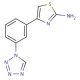 4-[3-(1H-tetrazol-1-yl)phenyl]-1,3-thiazol-2-amine - chemical structure image