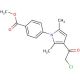 4-[3-(2-Chloro-acetyl)-2,5-dimethyl-pyrrol-1-yl]-benzoic acid methyl ester - chemical structure image