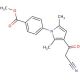 4-[3-(2-Cyano-acetyl)-2,5-dimethyl-pyrrol-1-yl]-benzoic acid methyl ester - chemical structure image