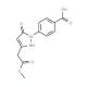 4-[3-(2-methoxy-2-oxoethyl)-5-oxo-2,5-dihydro-1H-pyrazol-1-yl]benzoic acid - chemical structure image
