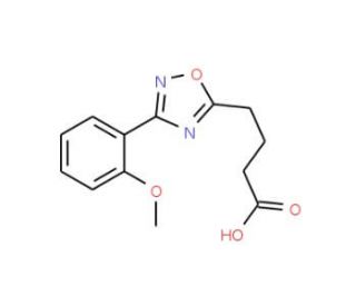 4-[3-(2-methoxyphenyl)-1,2,4-oxadiazol-5-yl]butanoic acid (CAS 883546-54-1) - chemical structure image