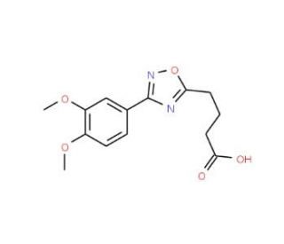 4-[3-(3,4-Dimethoxyphenyl)-1,2,4-oxadiazol-5-yl]-butanoic acid - chemical structure image