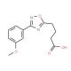 4-[3-(3-Methoxy-phenyl)-[1,2,4]oxadiazol-5-yl]-butyric acid (CAS 883546-59-6) - chemical structure image