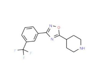 4-{3-[3-(Trifluoromethyl)phenyl]-[1,2,4]-oxadiazol-5-yl}piperidine (CAS 808764-45-6) - chemical structure image