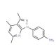 4-(3,4,6-trimethyl-1H-pyrazolo[3,4-b]pyridin-1-yl)aniline - chemical structure image