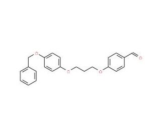 4-{3-[4-(Benzyloxy)phenoxy]-propoxy}benzenecarbaldehyde - chemical structure image
