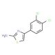 4-(3,4-Dichloro-phenyl)-thiazol-2-ylamine (CAS 39893-80-6) - chemical structure image