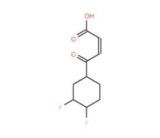 4-(3,4-Difluoro-phenyl)-4-oxo-but-2-enoic acid - chemical structure image