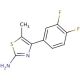 4-(3,4-difluorophenyl)-5-methyl-1,3-thiazol-2-amine - chemical structure image