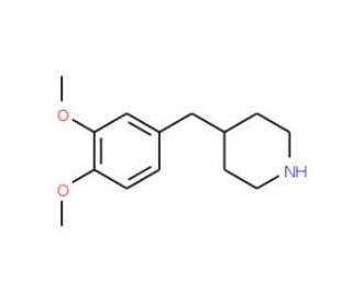 4-(3,4-Dimethoxy-benzyl)-piperidine (CAS 121278-66-8) - chemical structure image