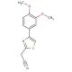 [4-(3,4-Dimethoxy-phenyl)-thiazol-2-yl]-acetonitrile - chemical structure image