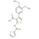 4-(3,4-dimethoxyphenyl)-2-[(thien-2-ylcarbonyl)amino]thiophene-3-carboxylic acid - chemical structure image