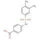4-(3,4-Dimethyl-benzenesulfonylamino)-benzoic acid - chemical structure image