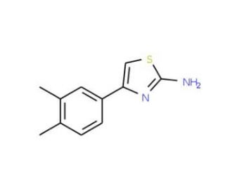 4-(3,4-Dimethyl-phenyl)-thiazol-2-ylamine (CAS 104296-00-6) - chemical structure image
