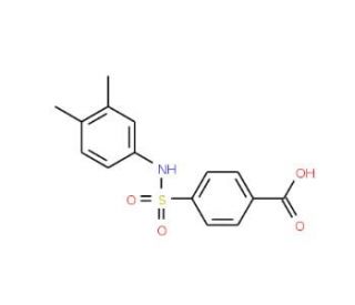 4-(3,4-Dimethyl-phenylsulfamoyl)-benzoic acid - chemical structure image