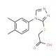 {[4-(3,4-dimethylphenyl)-4H-1,2,4-triazol-3-yl]thio}acetic acid (CAS 923770-48-3) - chemical structure image