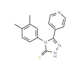 4-(3,4-dimethylphenyl)-5-pyridin-4-yl-4H-1,2,4-triazole-3-thiol - chemical structure image