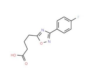 4-[3-(4-fluorophenyl)-1,2,4-oxadiazol-5-yl]butanoic acid - chemical structure image