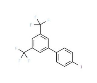 4-[3,5-Bis(trifluoromethyl)phenyl]iodobenzene (CAS 886762-46-5) - chemical structure image