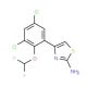 4-[3,5-dichloro-2-(difluoromethoxy)phenyl]-1,3-thiazol-2-amine - chemical structure image