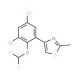 4-[3,5-dichloro-2-(difluoromethoxy)phenyl]-2-methyl-1,3-thiazole - chemical structure image