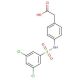 (4-{[(3,5-dichlorophenyl)sulfonyl]amino}phenyl)acetic acid - chemical structure image
