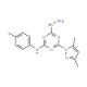 4-(3,5-Dimethyl-1H-pyrazol-1-yl)-6-hydrazino-N-(4-methylphenyl)-1,3,5-triazin-2-amine - chemical structure image