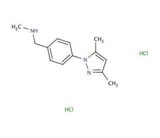 [4-(3,5-Dimethyl-1H-pyrazol-1-yl)benzyl]-methylamine dihydrochloride - chemical structure image