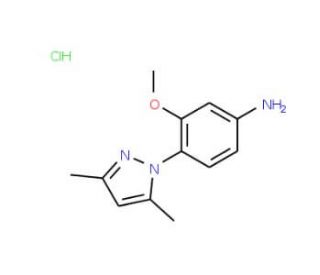 4-(3,5-Dimethyl-pyrazol-1-yl)-3-methoxy-phenylamine hydrochloride - chemical structure image