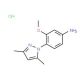 4-(3,5-Dimethyl-pyrazol-1-yl)-3-methoxy-phenylamine hydrochloride - chemical structure image