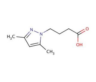 4-(3,5-Dimethyl-pyrazol-1-yl)-butyric acid (CAS 890593-72-3) - chemical structure image