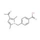 4-(3-Acetyl-2,5-dimethyl-pyrrol-1-ylmethyl)-benzoic acid - chemical structure image