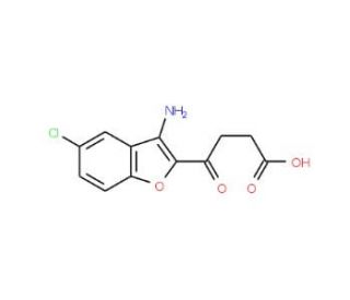 4-(3-Amino-5-chloro-benzofuran-2-yl)-4-oxo-butyric acid - chemical structure image