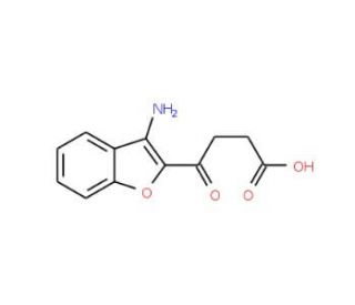 4-(3-Amino-benzofuran-2-yl)-4-oxo-butyric acid - chemical structure image