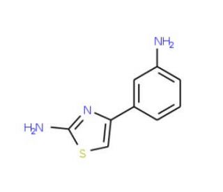 4-(3-Amino-phenyl)-thiazol-2-ylamine (CAS 103740-34-7) - chemical structure image