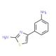 4-(3-Amino-phenyl)-thiazol-2-ylamine (CAS 103740-34-7) - chemical structure image