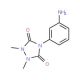 4-(3-aminophenyl)-1,2-dimethyl-1,2,4-triazolidine-3,5-dione - chemical structure image