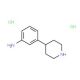 4-(3-Aminophenyl)piperidine hydrochloride (CAS 721958-70-9) - chemical structure image