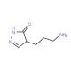 4-(3-Aminopropyl)-2,4-dihydro-3H-pyrazol-3-one (CAS 7032-17-9) - chemical structure image